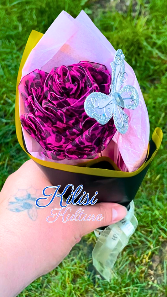 Personalised single flower bouquet | Personalised Gifts