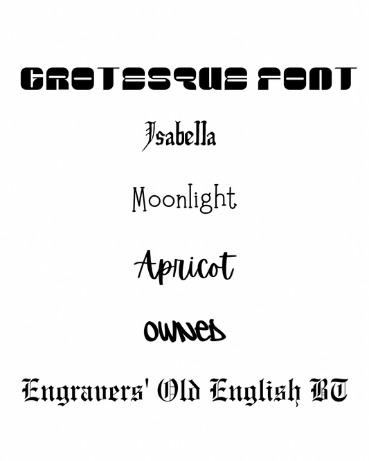 Personalised word shirt