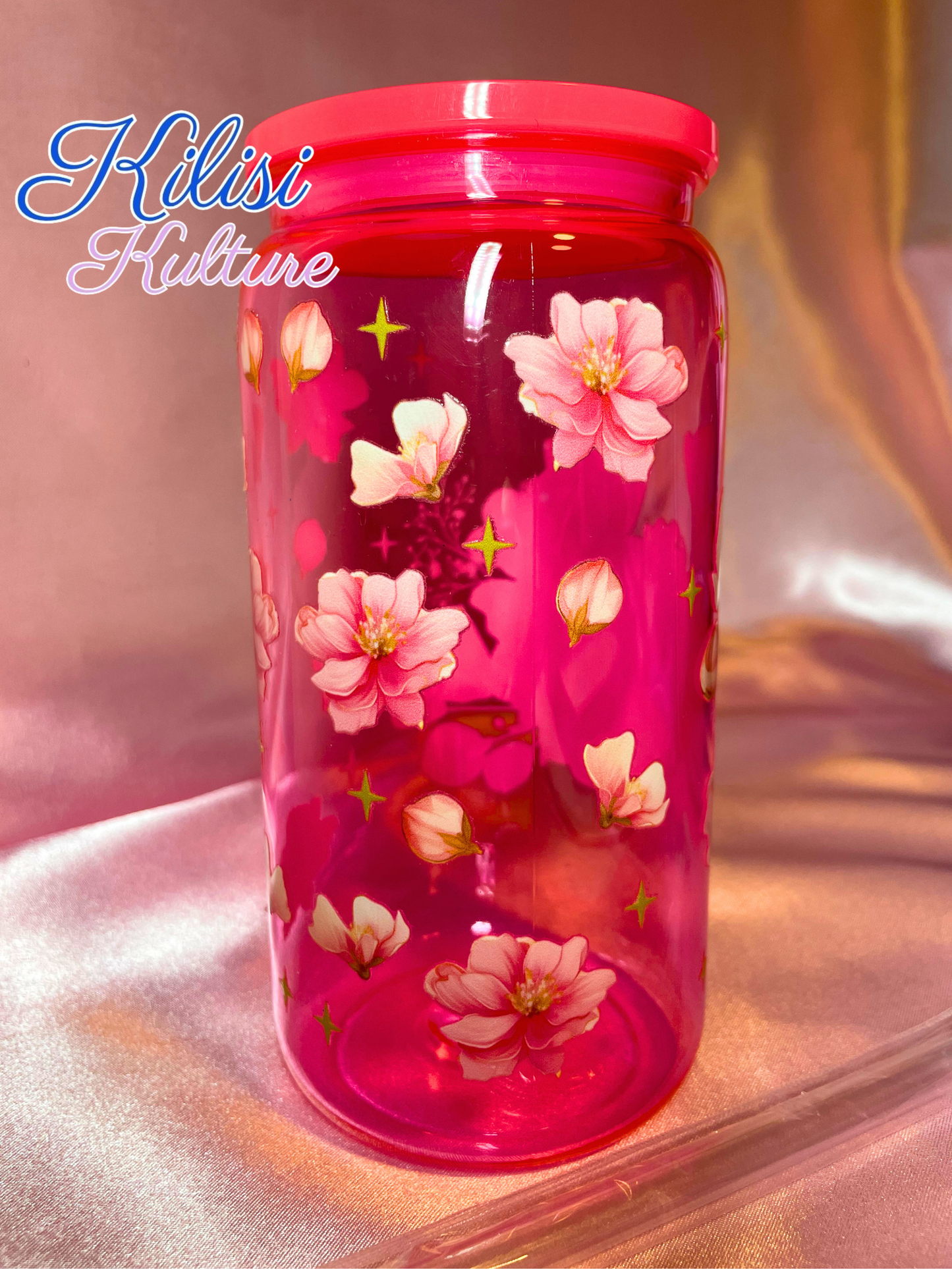 Acrylic Flower tumbler | Drinkware 160z