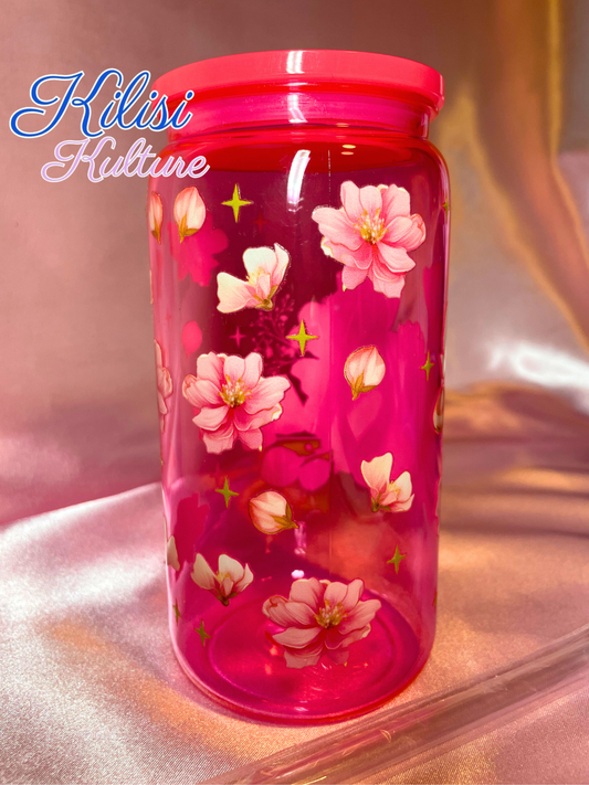 Acrylic Flower tumbler | Drinkware 160z