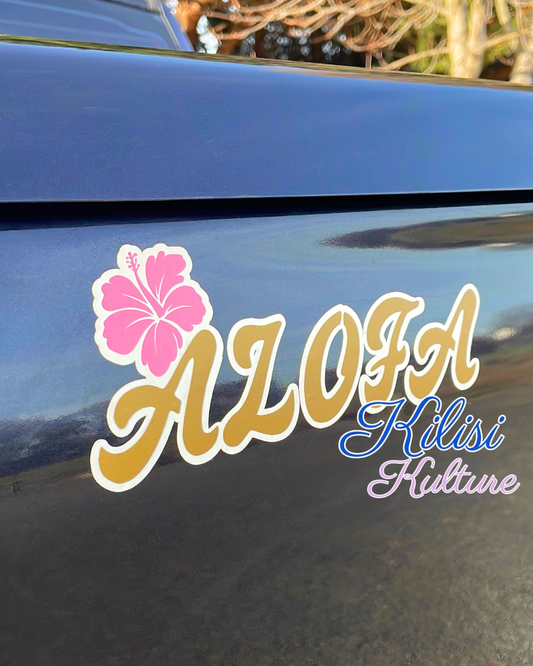 Alofa vinyl decal | Samoan word sticker