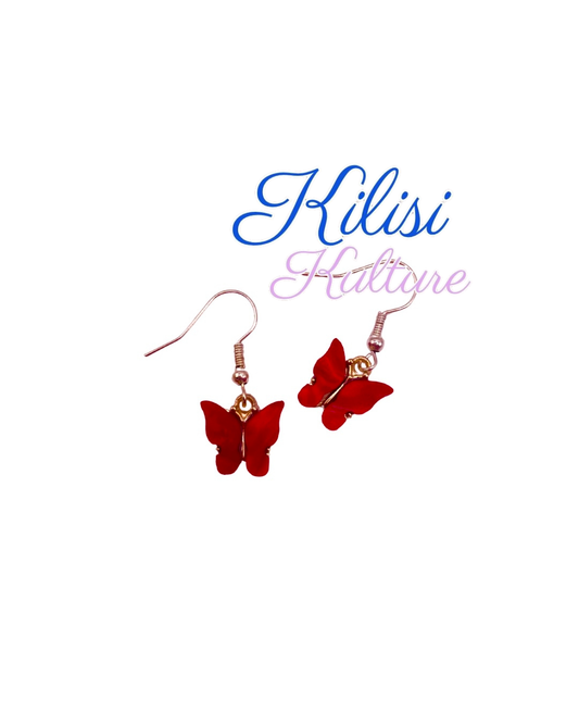 Dainty butterfly earrings