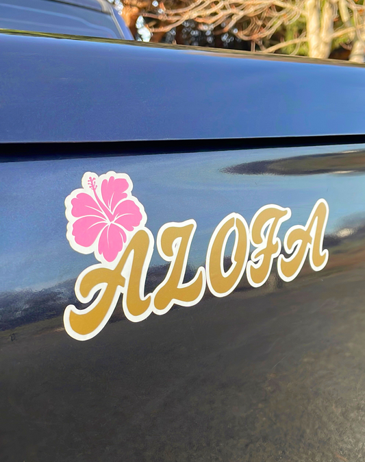 Alofa vinyl decal | Samoan word sticker