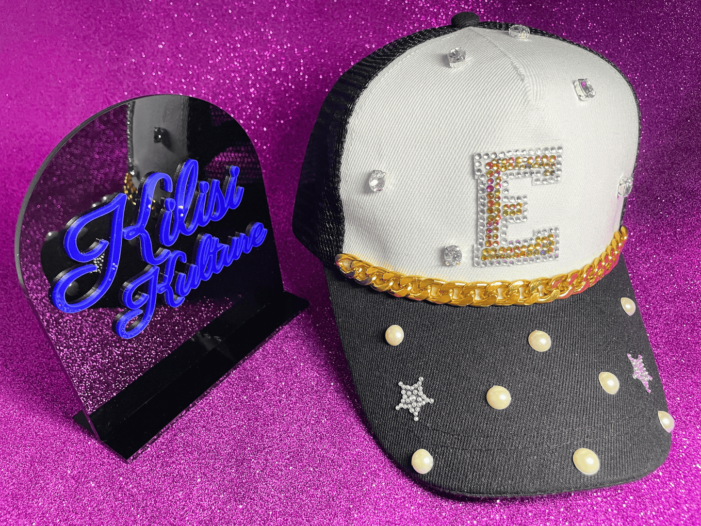 Personalized bling hat