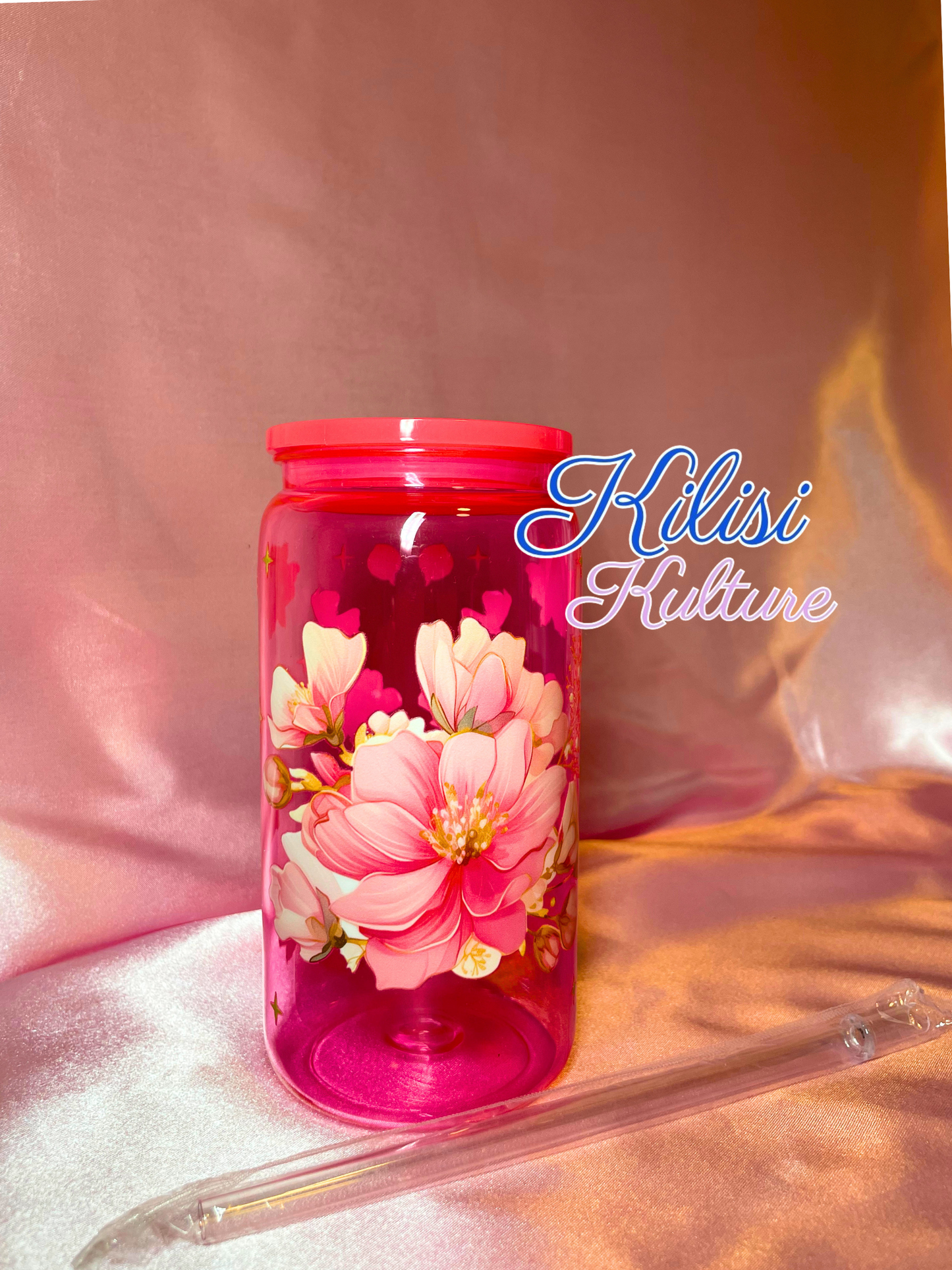 Acrylic Flower tumbler | Drinkware 160z