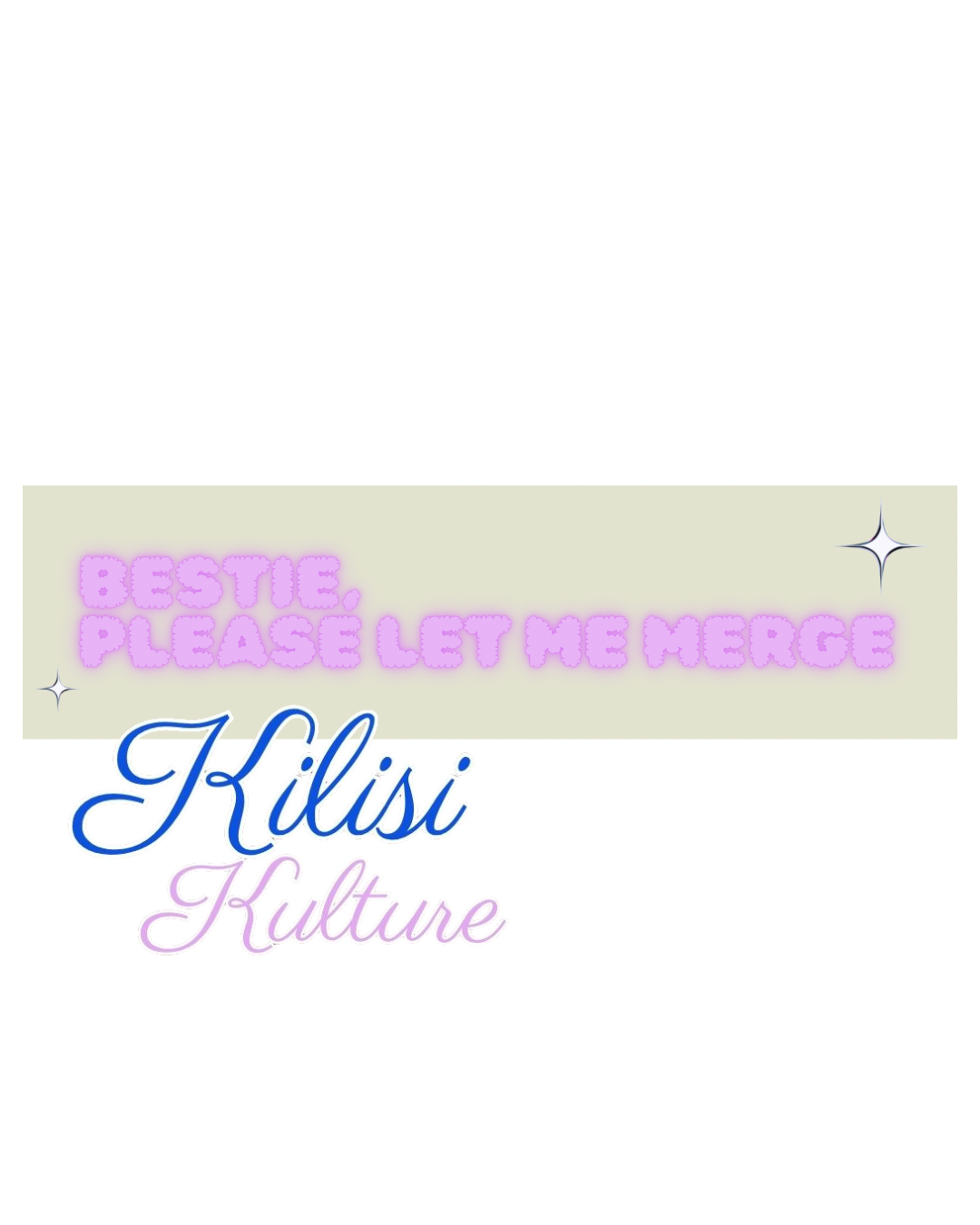 Bestie, please let me merge - bumper sticker
